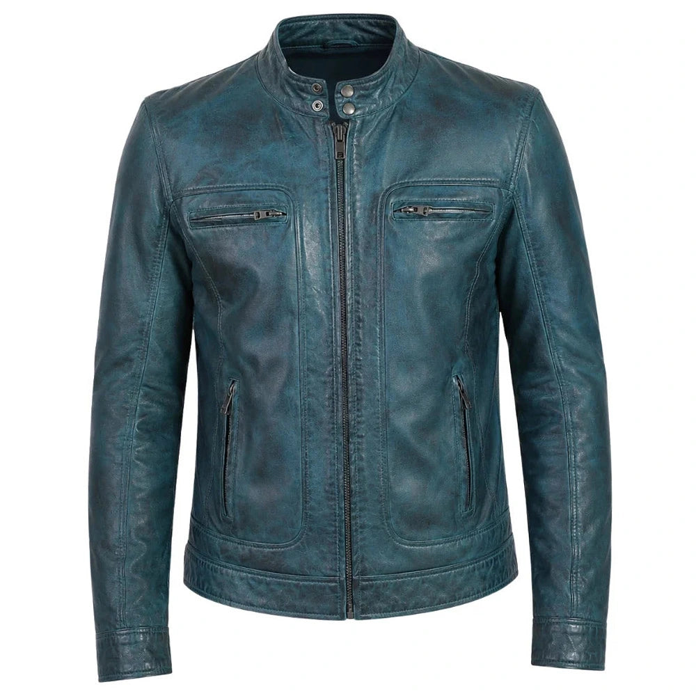Sapphire Denton's Distressed Leather Jacket