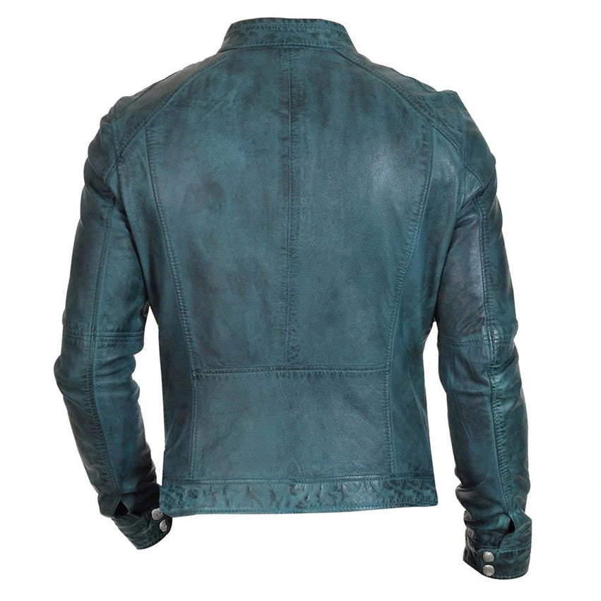 Sapphire Denton's Distressed Leather Jacket