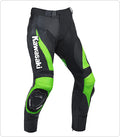 Green Motorcycle Racing Leather Pants