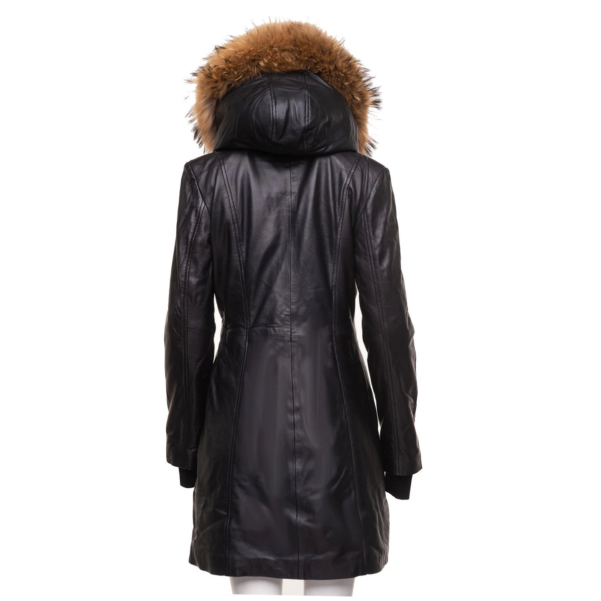 Ulva Fur Trimmed women's parka coat with Real fox fur hoodie