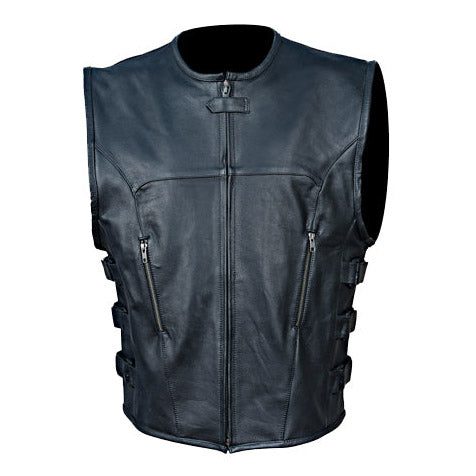 Piper swat style motorcycle leather vest
