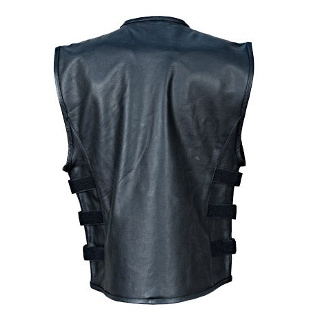 Piper swat style motorcycle leather vest
