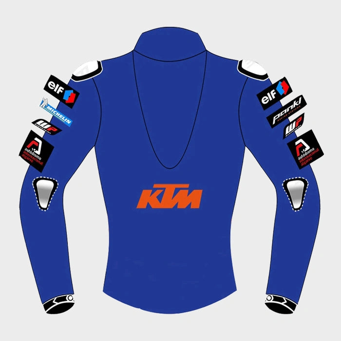 KTM Racing Oliveira Syahrin Motogp Leather Biker Jacket