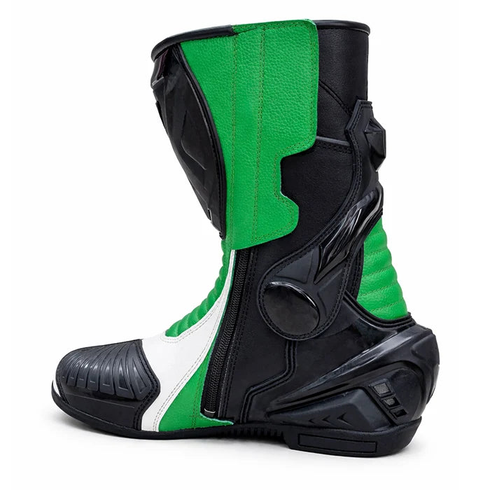 Kawasaki Motorcycle Racing Leather Boots