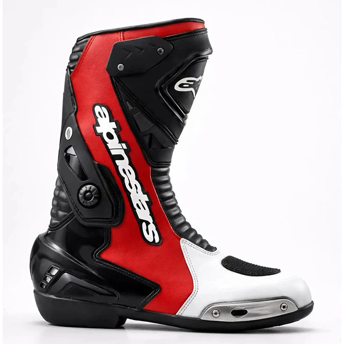 Alpinestars Motorcycle Racing Boots | Red/White Edition