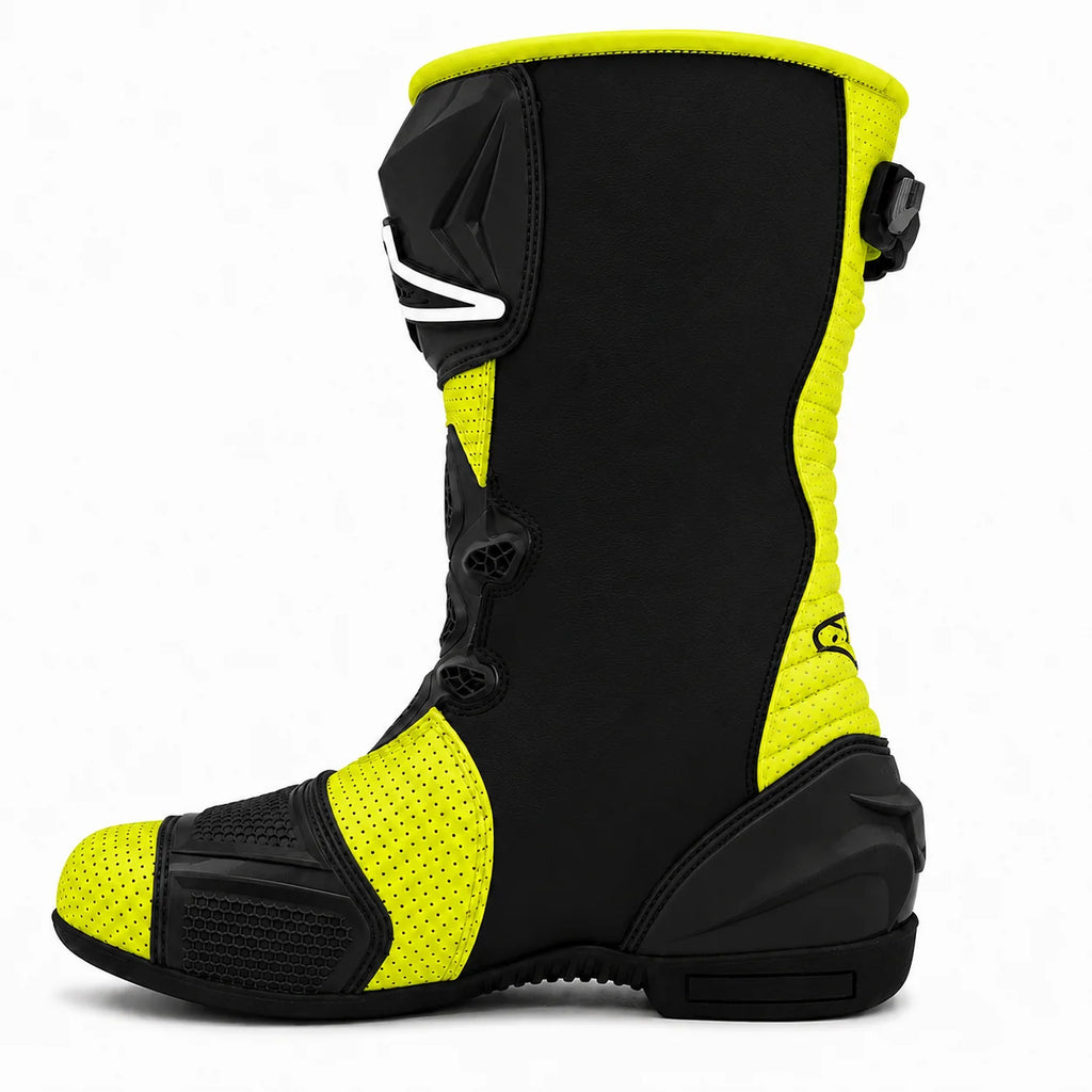 Alpinestars Supertech R Vented Motorcycle Boots | Yellow Fluo Edition
