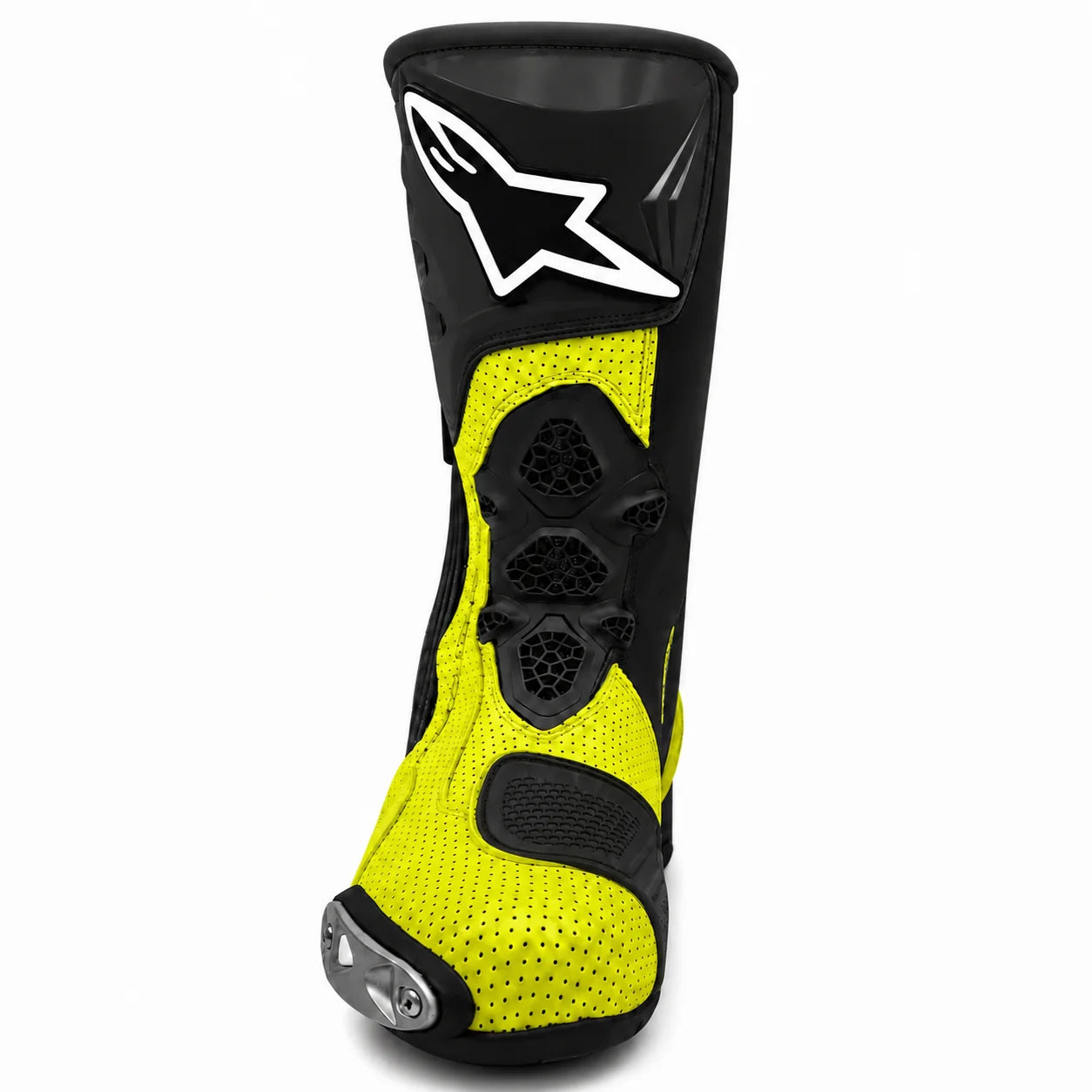 Alpinestars Supertech R Vented Motorcycle Boots | Yellow Fluo Edition