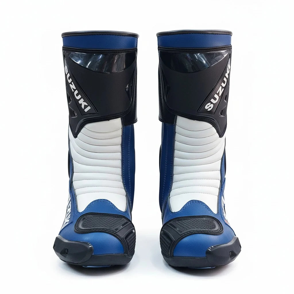 Suzuki GSX-R Motorcycle Racing Boots