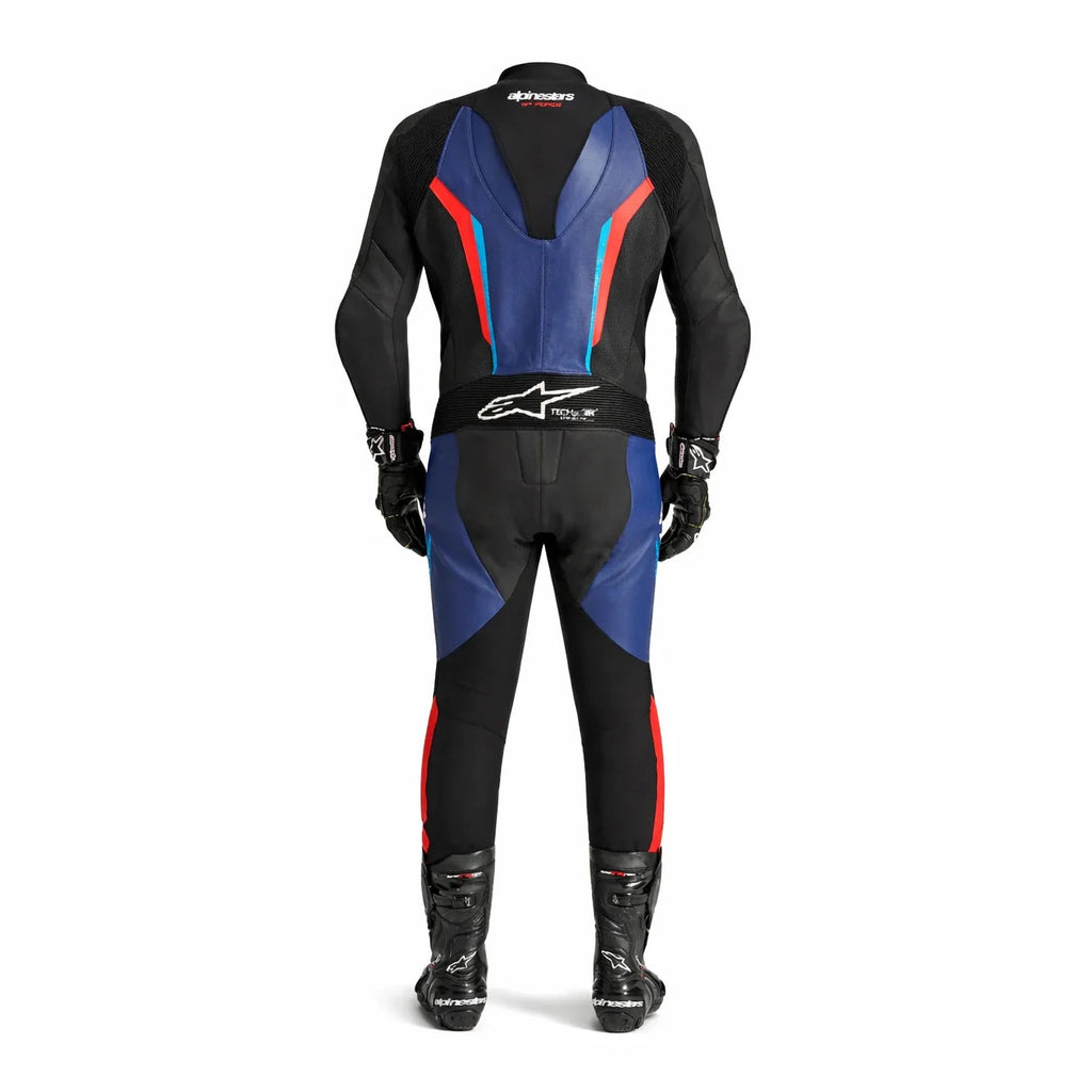 Alpinestars GP Force V2 One-Piece Racing Leather Suit | Black Blue Red