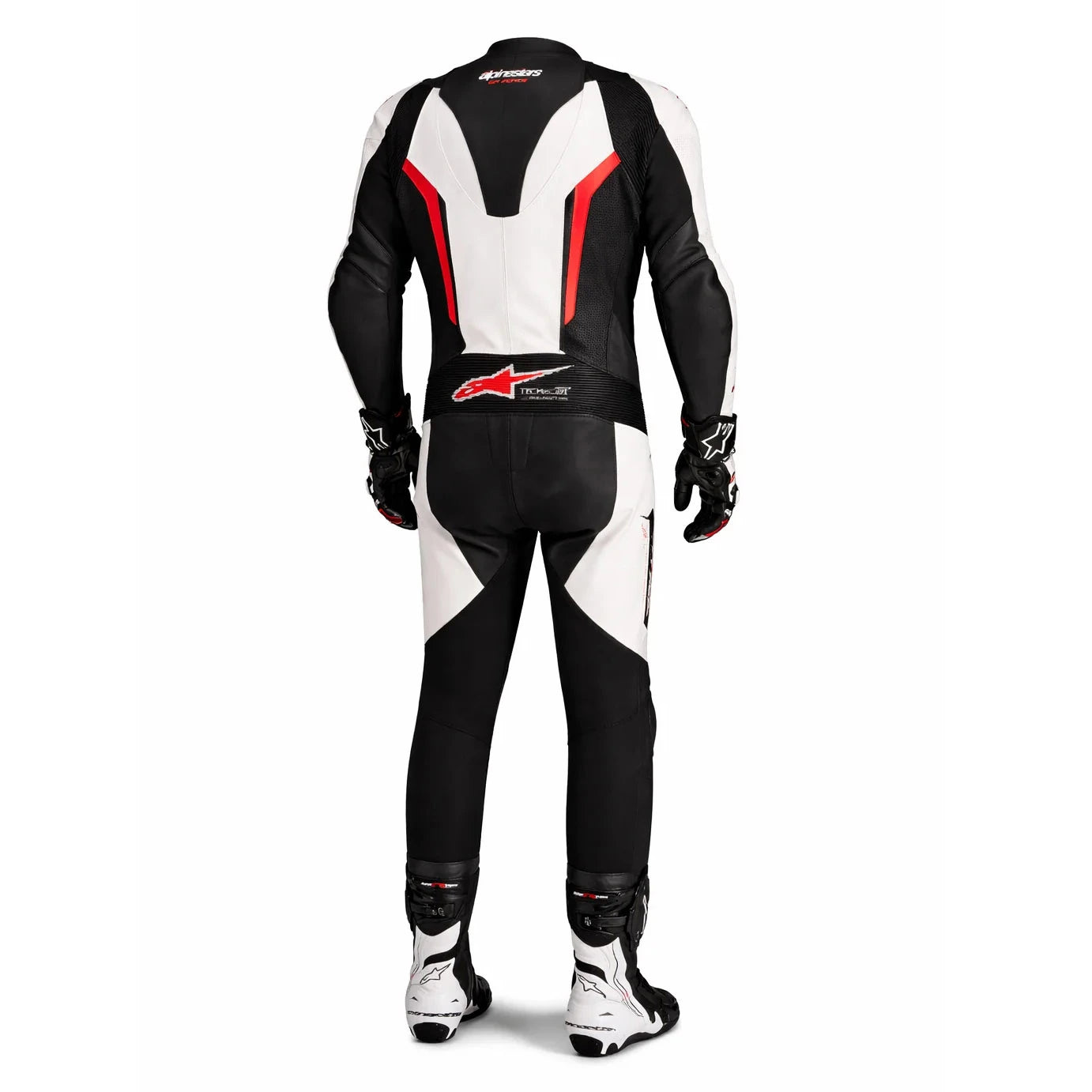 Alpinestars GP Force V2 One-Piece Racing Leather Suit | Black White Red