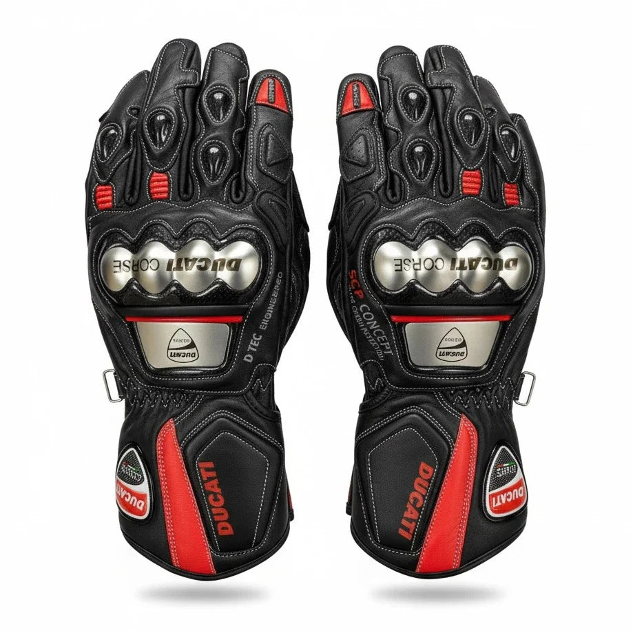 Ducati Corse Racing Motorcycle Gloves
