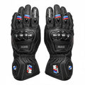 BMW M1000RR leather motorcycle racing gloves
