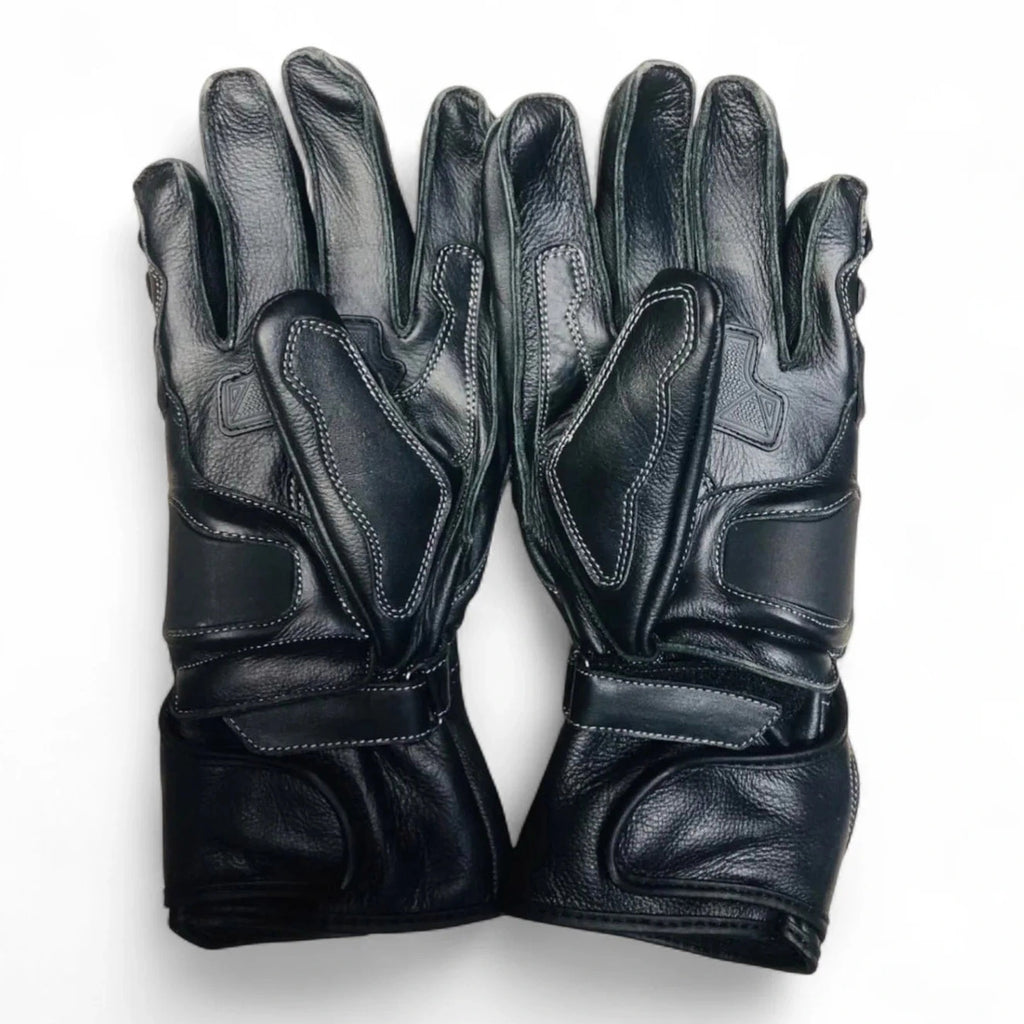BMW M1000RR leather motorcycle racing gloves