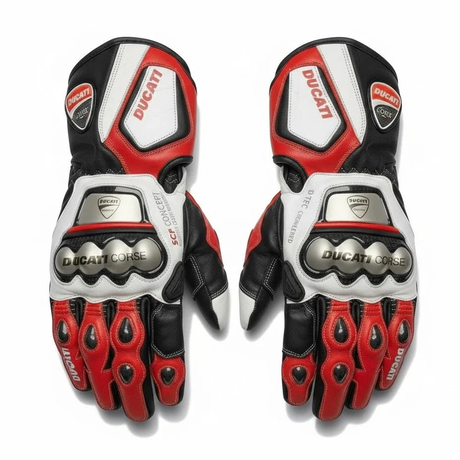 Ducati Corse C5 leather motorcycle gloves