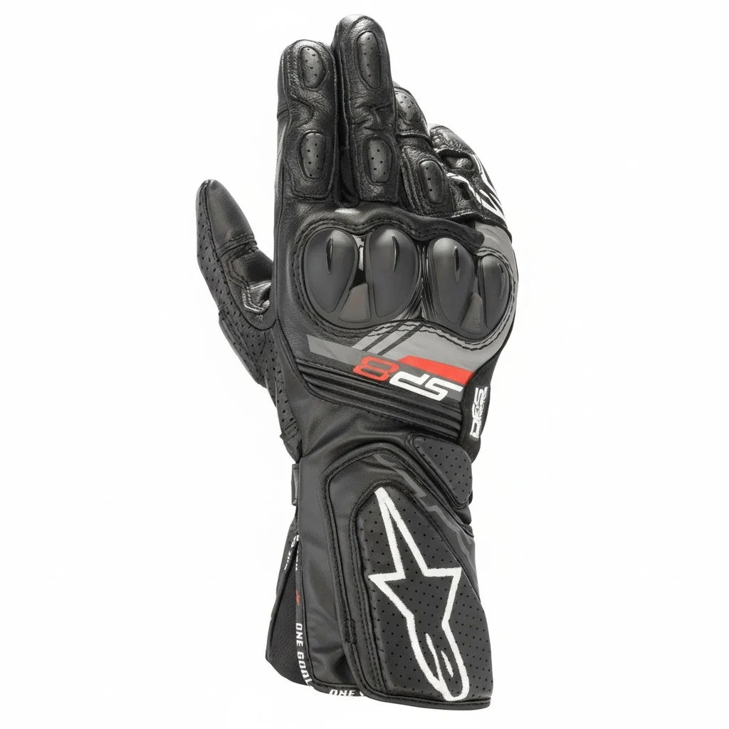 Alpinestars SP-8 V3 Motorcycle Riding Gloves | Black