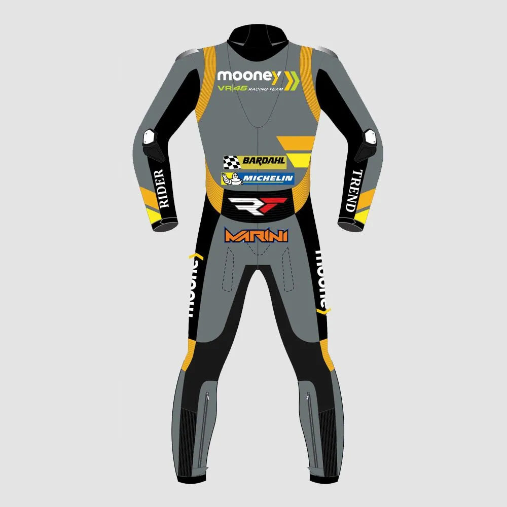 Luca Marini MotoGP 2022 Mooney VR46 Racing Leather Suit
