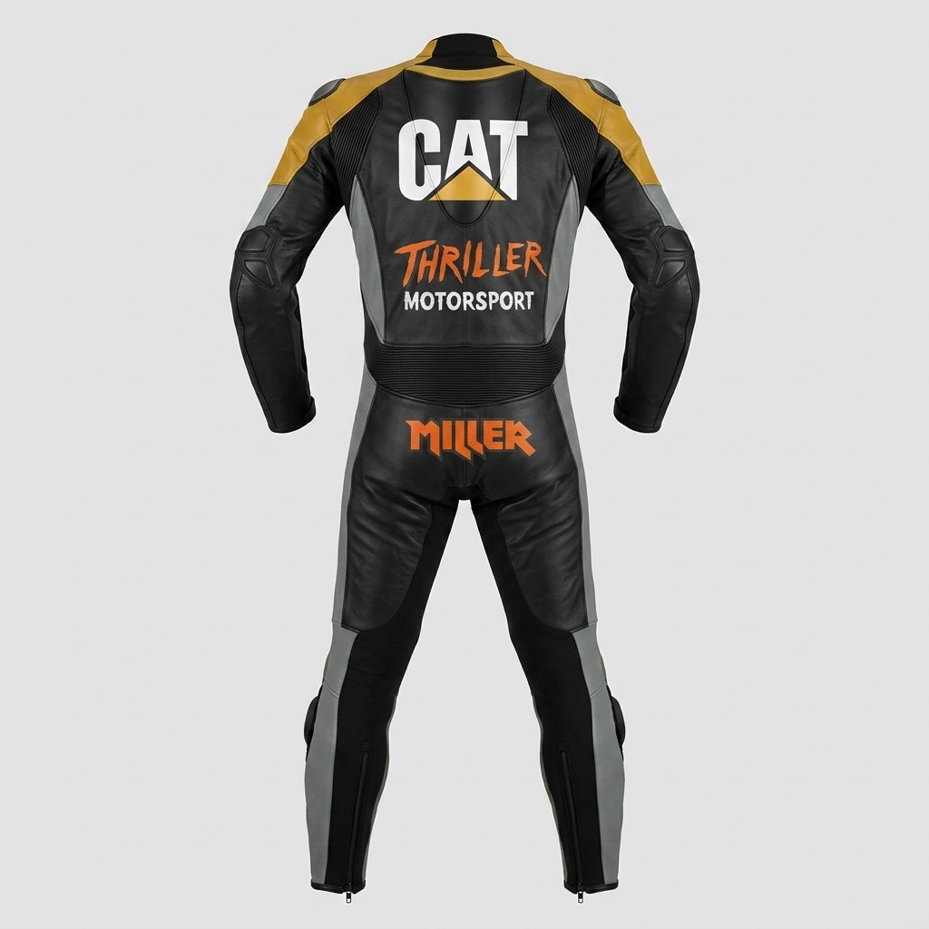 Jack Miller Caterpillar Thriller Leather Race Suit 2023