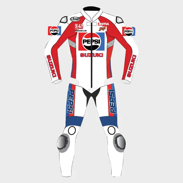 Kevin Schwantz Pepsi Suzuki Race Leather Suit