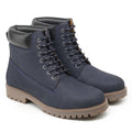 Navy Blue Ankle Padded Urban Boot